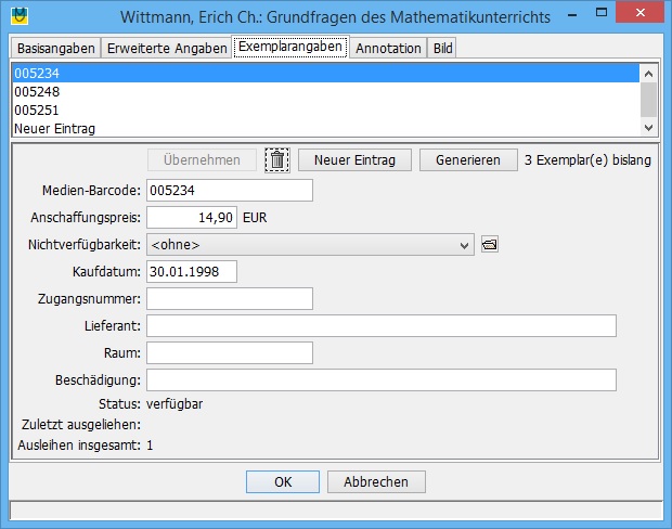 Eigenschaften von Büchern, Seite 3