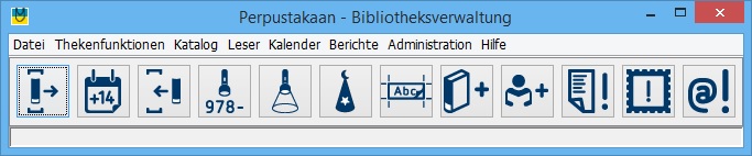 Menü - Häufige Funktionen zusätzlich über Buttons zugänglich