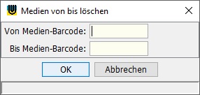 Medienbereiche l�schen